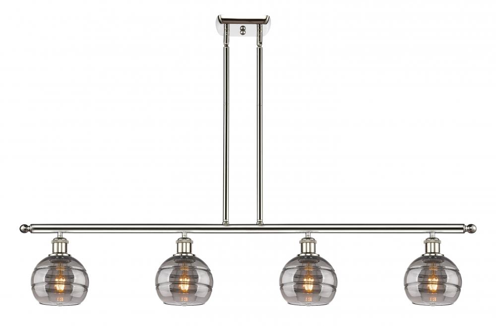 Rochester - 4 Light - 48 inch - Polished Nickel - Stem hung - Island Light
