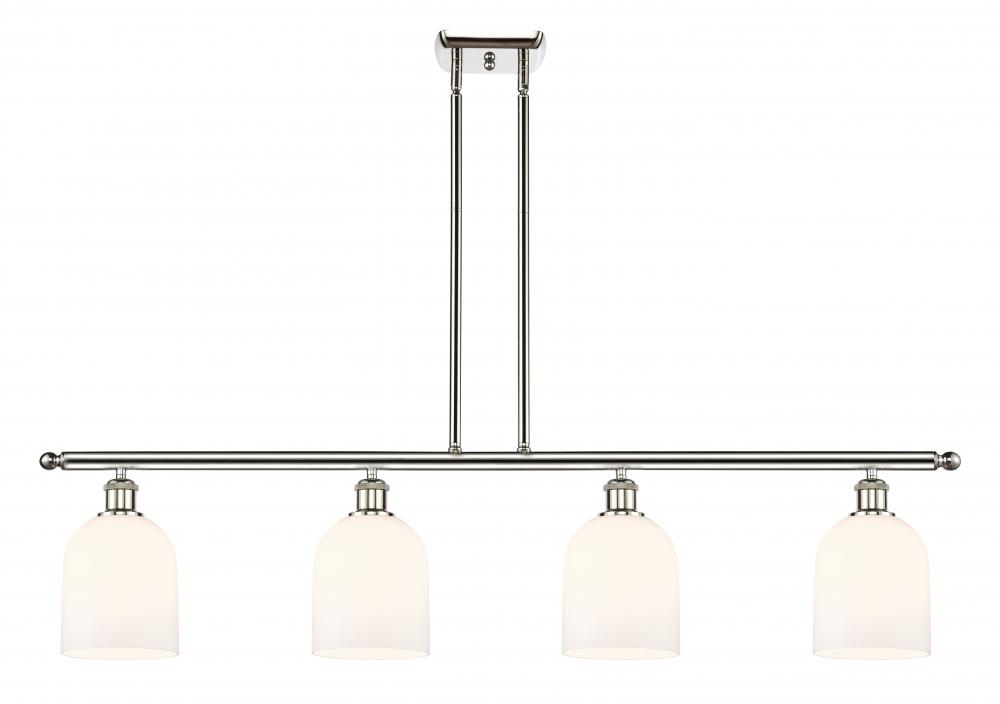 Bella - 4 Light - 48 inch - Polished Nickel - Stem hung - Island Light