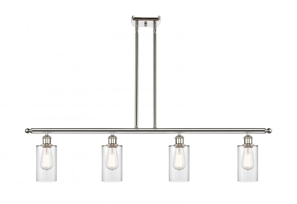 Clymer - 4 Light - 48 inch - Polished Nickel - Cord hung - Island Light