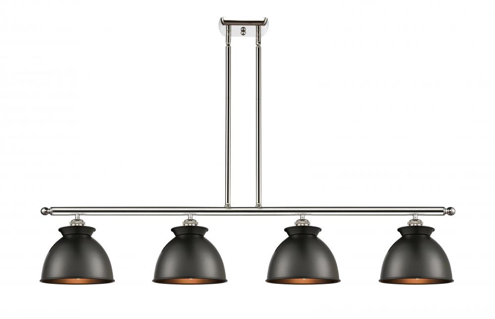 Adirondack - 4 Light - 48 inch - Polished Nickel - Stem hung - Island Light