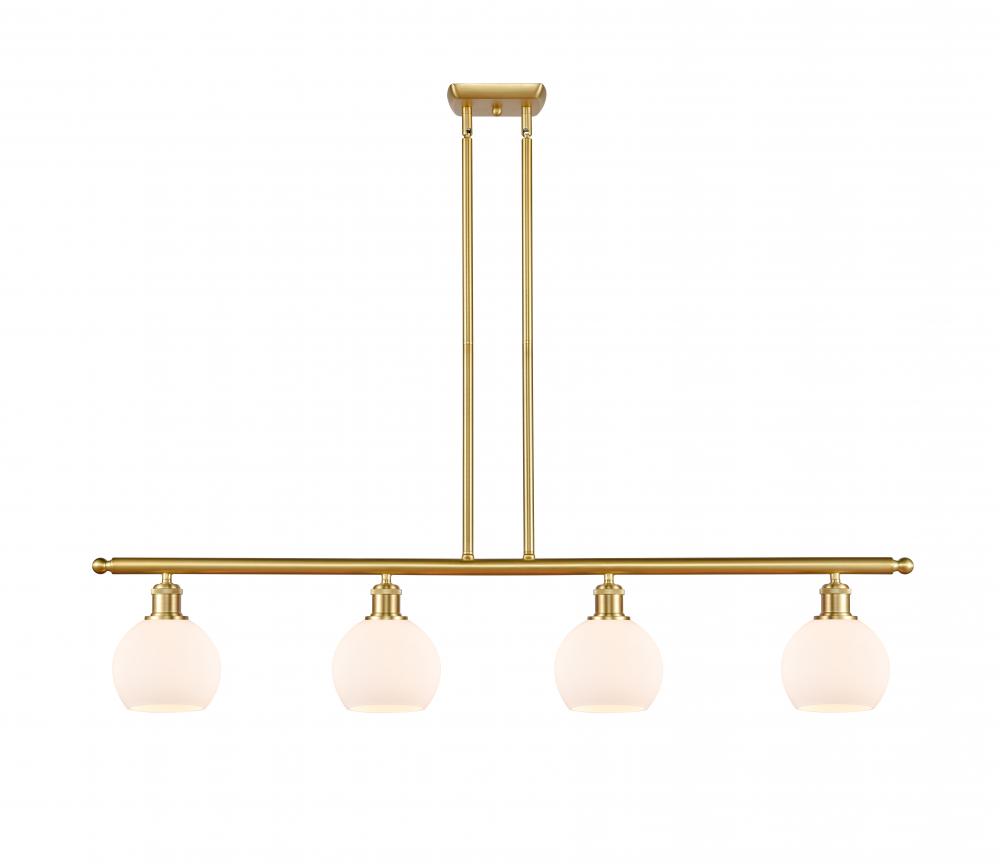 Athens - 4 Light - 48 inch - Satin Gold - Stem hung - Island Light