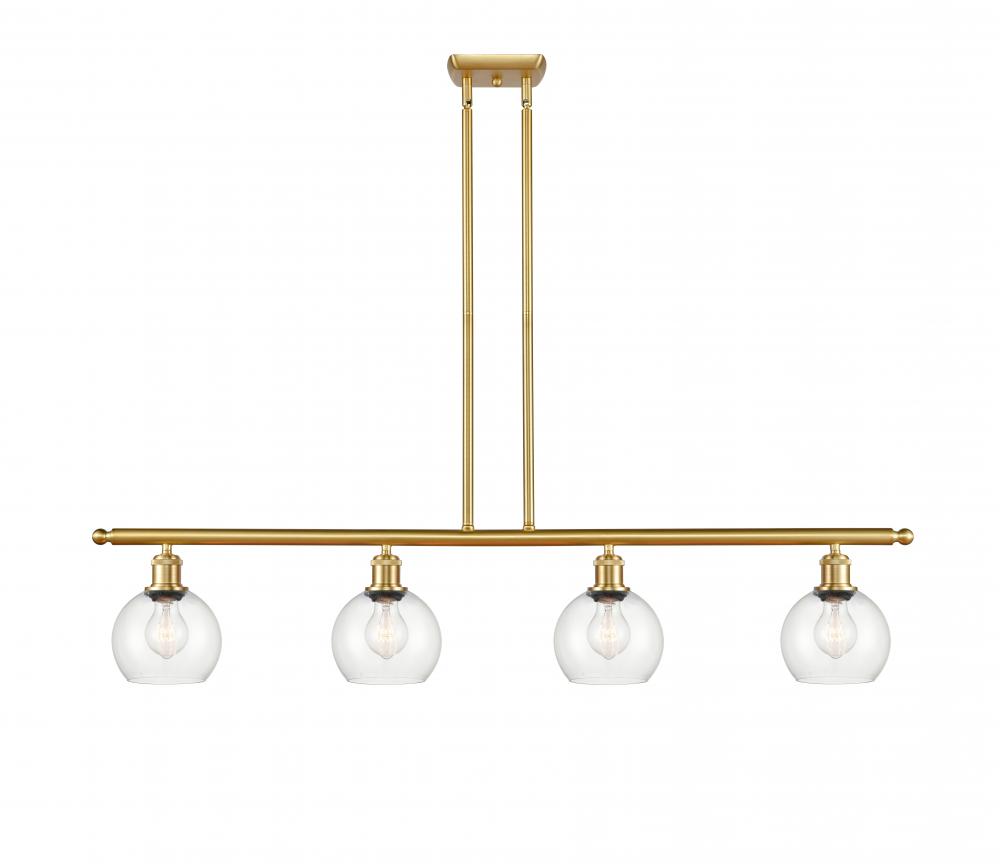 Athens - 4 Light - 48 inch - Satin Gold - Stem hung - Island Light