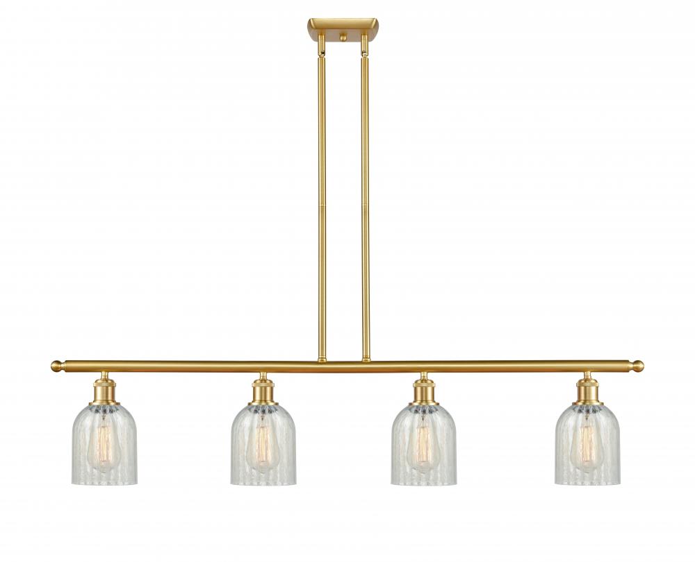 Caledonia - 4 Light - 48 inch - Satin Gold - Stem hung - Island Light