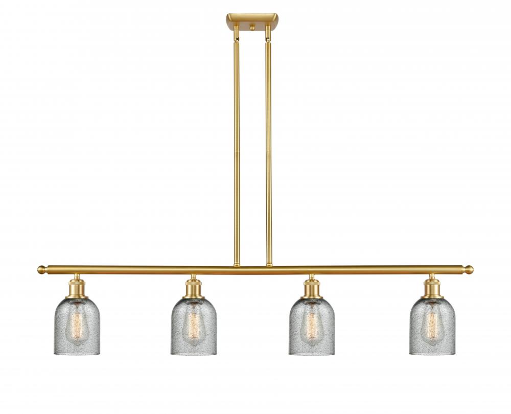 Caledonia - 4 Light - 48 inch - Satin Gold - Stem hung - Island Light