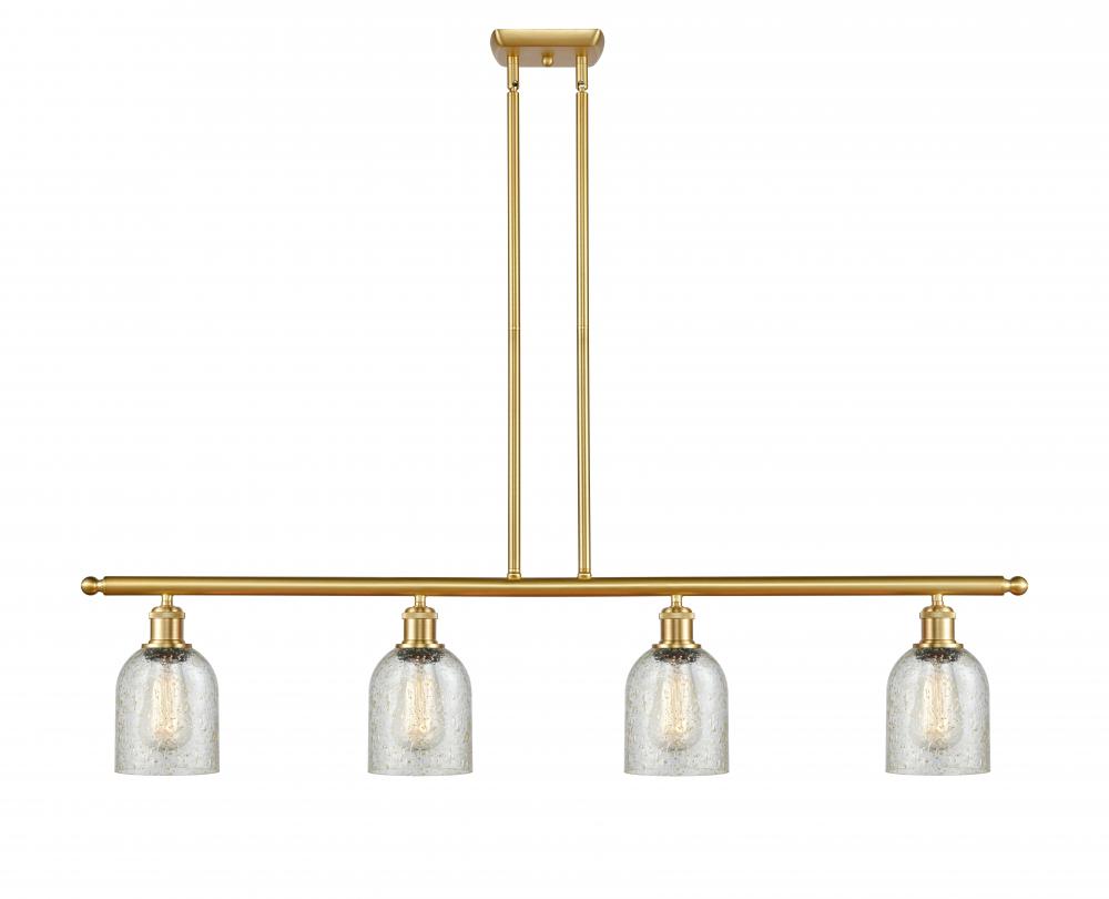 Caledonia - 4 Light - 48 inch - Satin Gold - Stem hung - Island Light