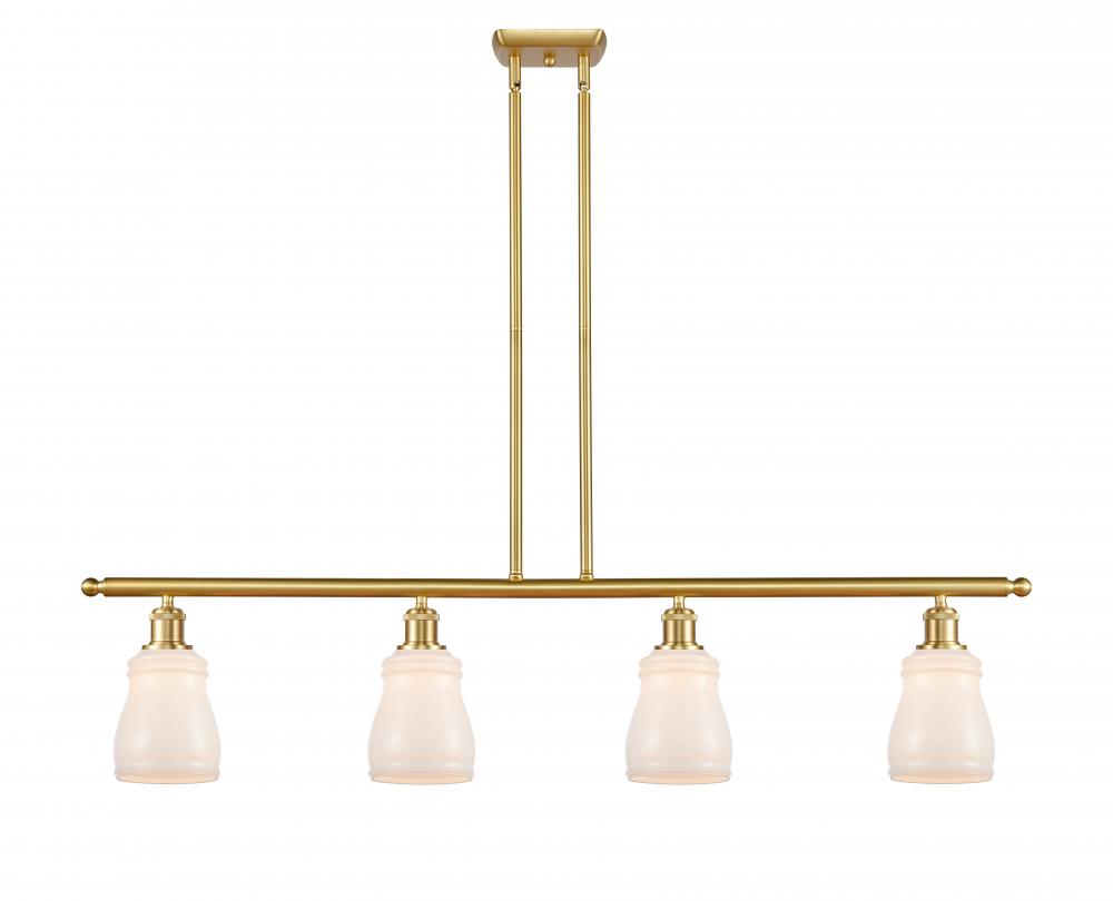 Ellery - 4 Light - 48 inch - Satin Gold - Stem hung - Island Light