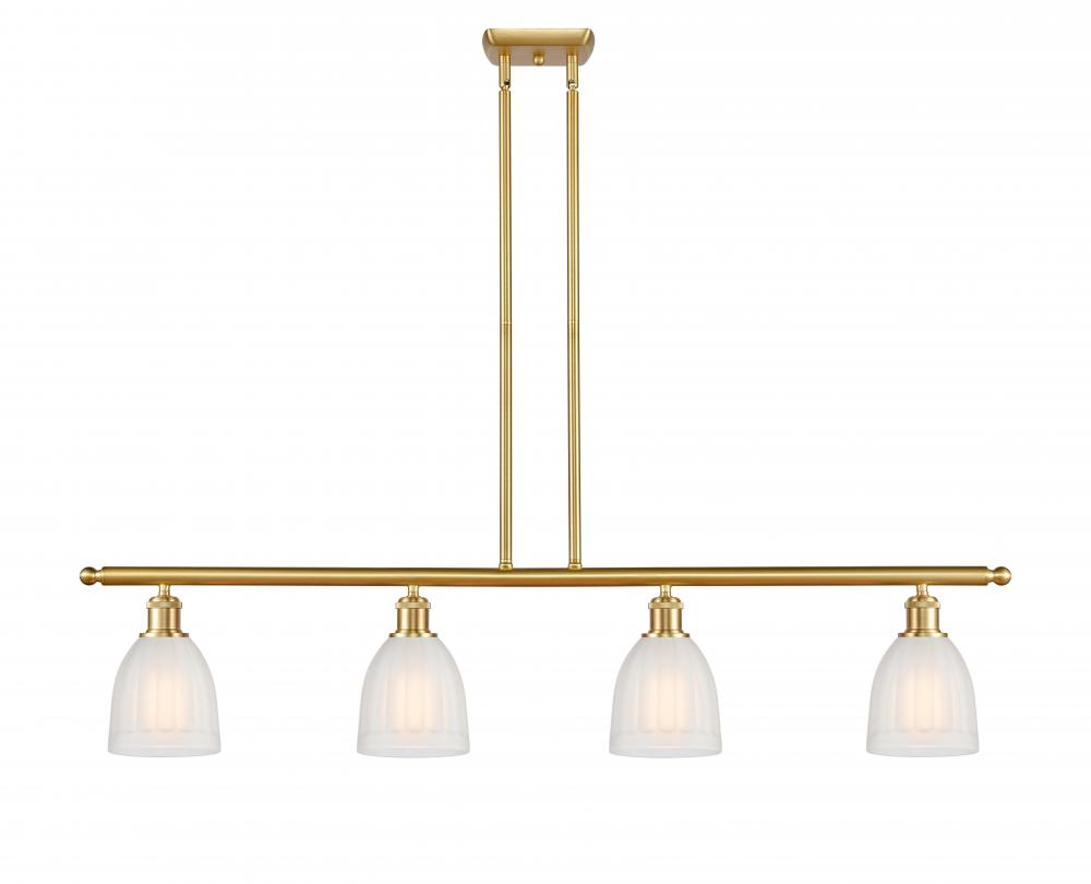 Brookfield - 4 Light - 48 inch - Satin Gold - Stem hung - Island Light