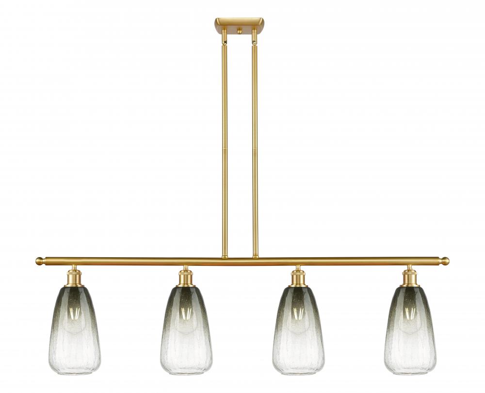 Brookhaven Almond - 4 Light - 48 inch - Satin Gold - Stem Hung - Island Light