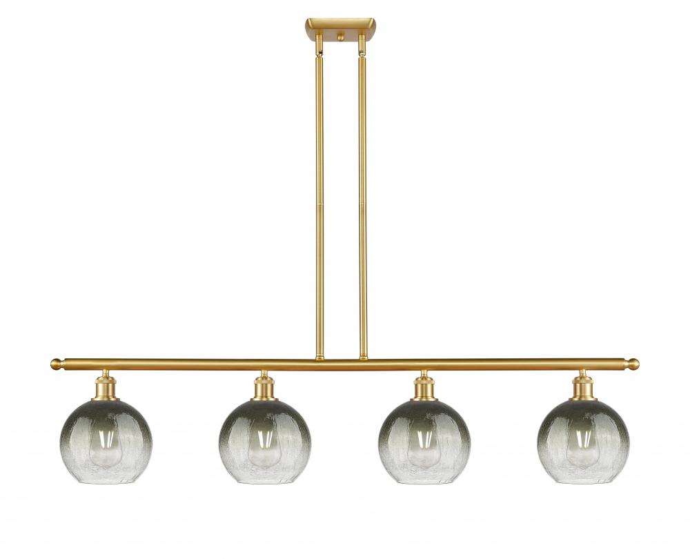 Brookhaven Globe - 4 Light - 48 inch - Satin Gold - Stem Hung - Island Light