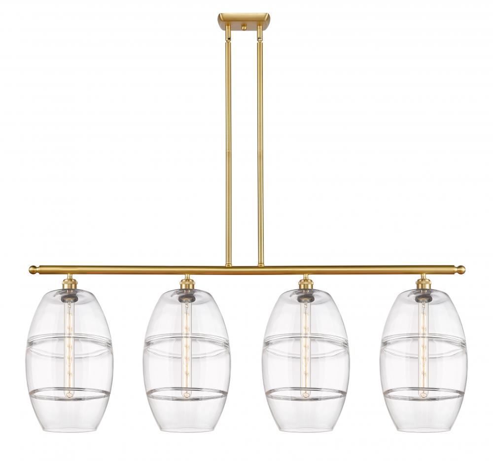 Vaz - 4 Light - 48 inch - Satin Gold - Stem hung - Island Light