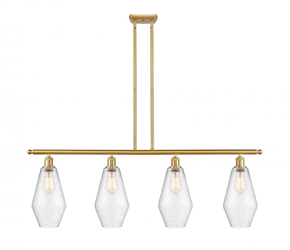 Cindyrella - 4 Light - 48 inch - Satin Gold - Stem hung - Island Light