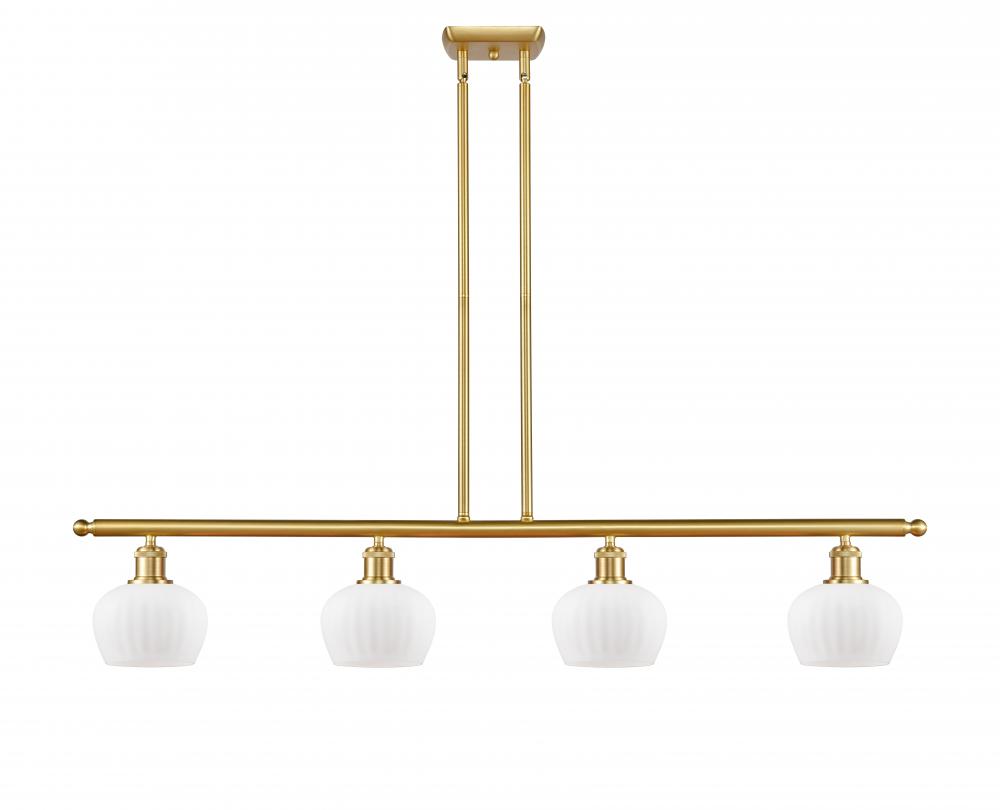 Fenton - 4 Light - 48 inch - Satin Gold - Stem hung - Island Light