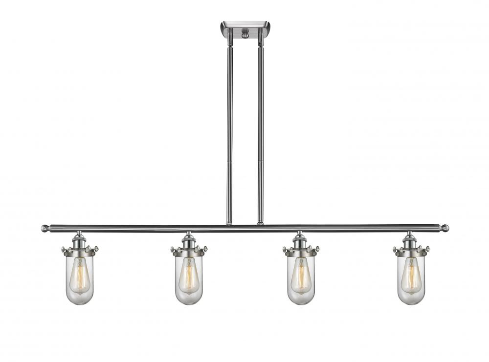 Kingsbury - 4 Light - 48 inch - Brushed Satin Nickel - Stem hung - Island Light