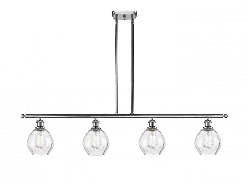Waverly - 4 Light - 48 inch - Brushed Satin Nickel - Stem hung - Island Light