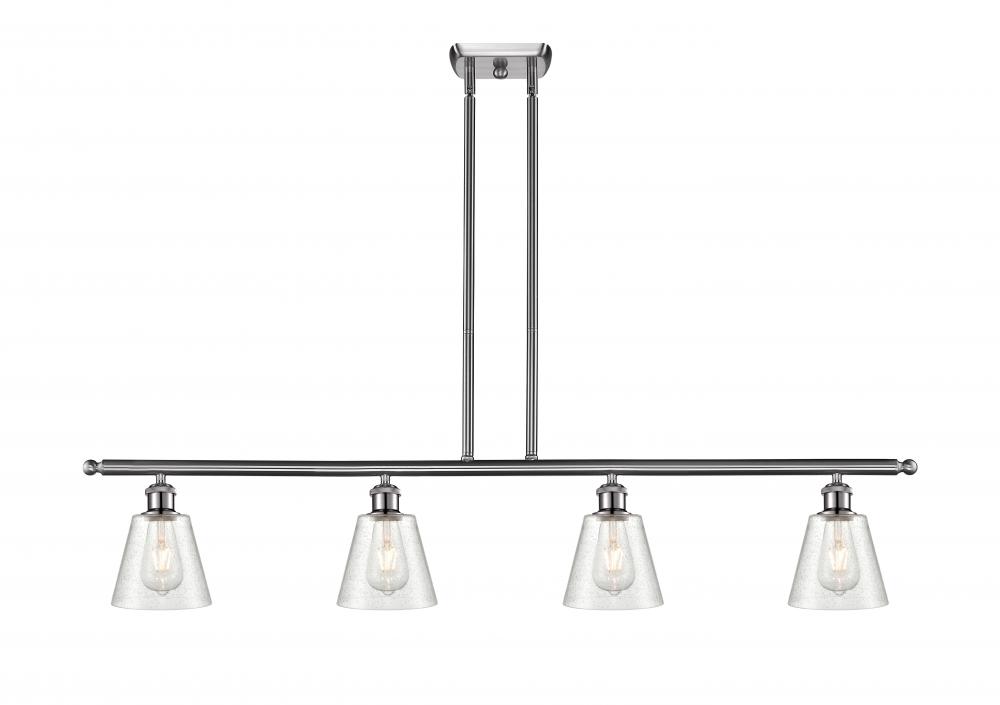 Caton - 4 Light - 48 inch - Brushed Satin Nickel - Stem hung - Island Light