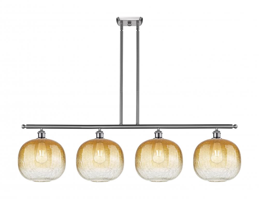 Brookhaven Sphere - 4 Light - 49 inch - Brushed Satin Nickel - Stem Hung - Island Light