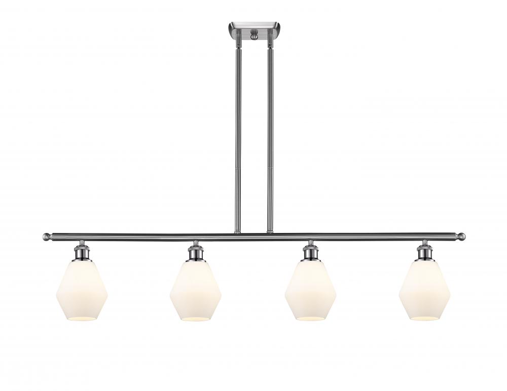 Cindyrella - 4 Light - 48 inch - Brushed Satin Nickel - Stem hung - Island Light