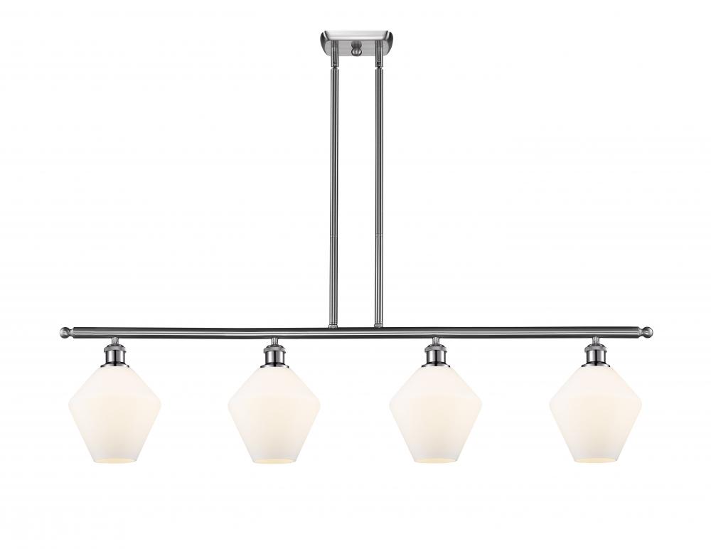 Cindyrella - 4 Light - 48 inch - Brushed Satin Nickel - Stem hung - Island Light