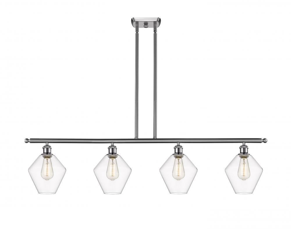 Cindyrella - 4 Light - 48 inch - Brushed Satin Nickel - Stem hung - Island Light