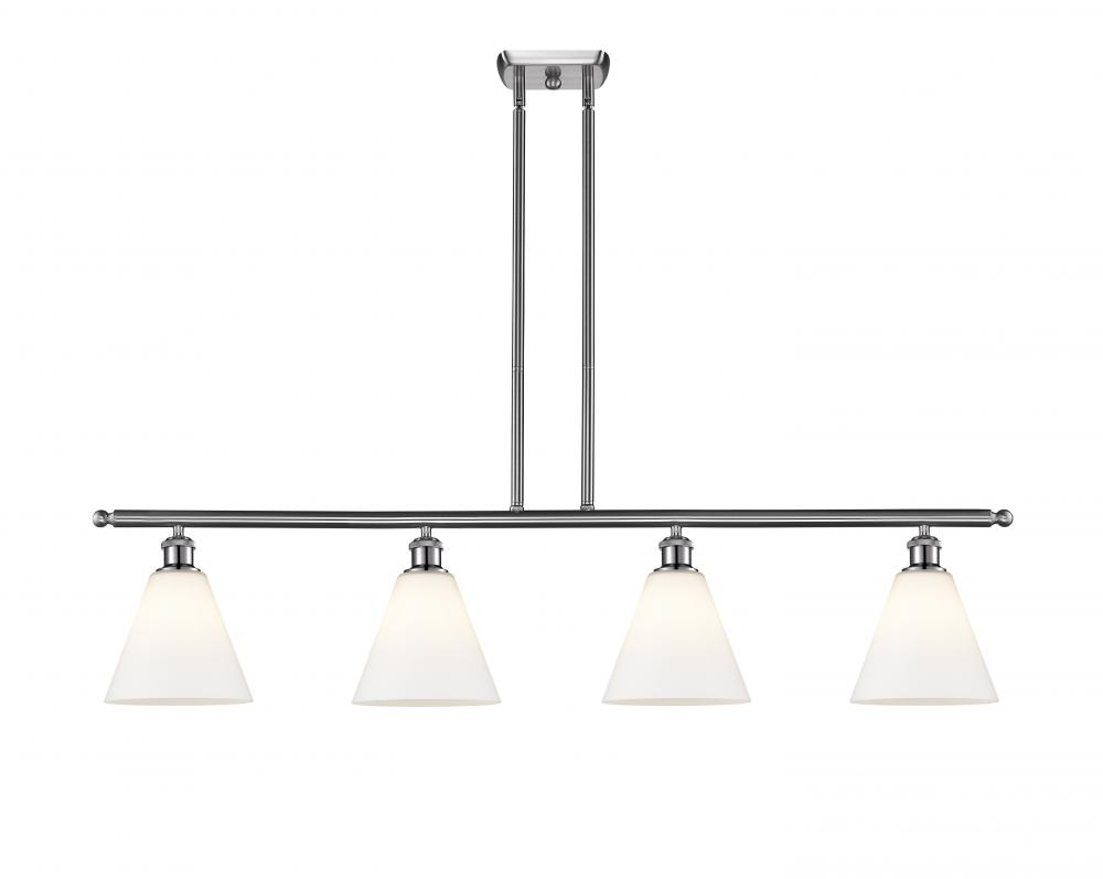 Berkshire - 4 Light - 48 inch - Brushed Satin Nickel - Stem hung - Island Light