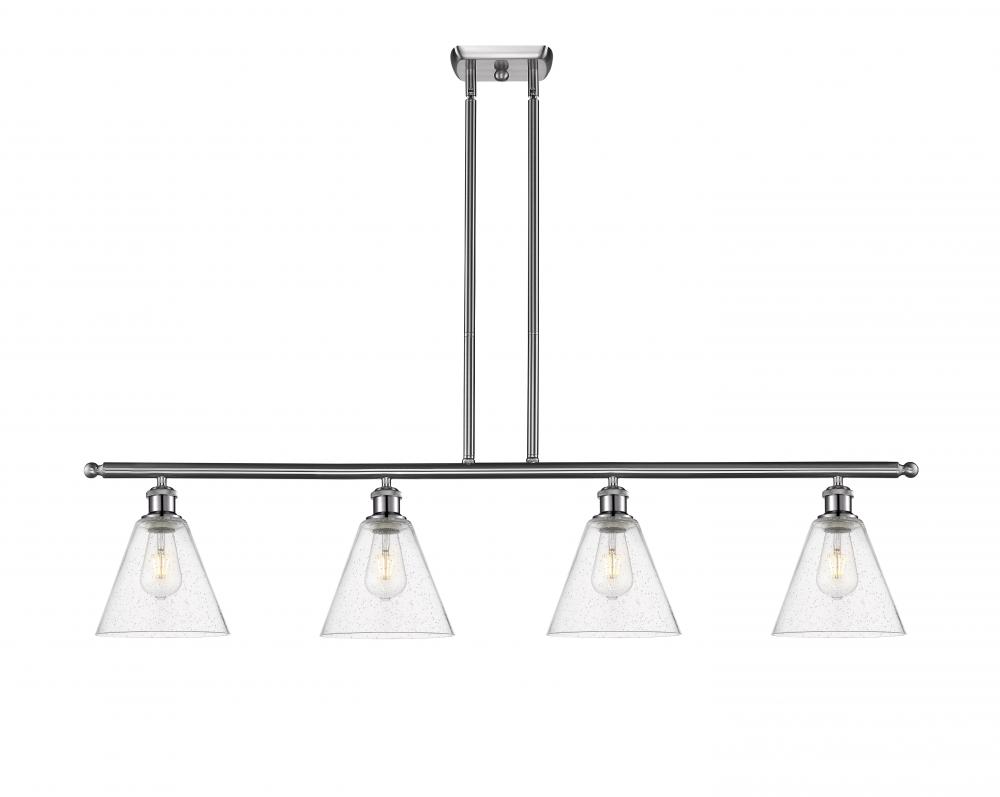 Berkshire - 4 Light - 48 inch - Brushed Satin Nickel - Stem hung - Island Light