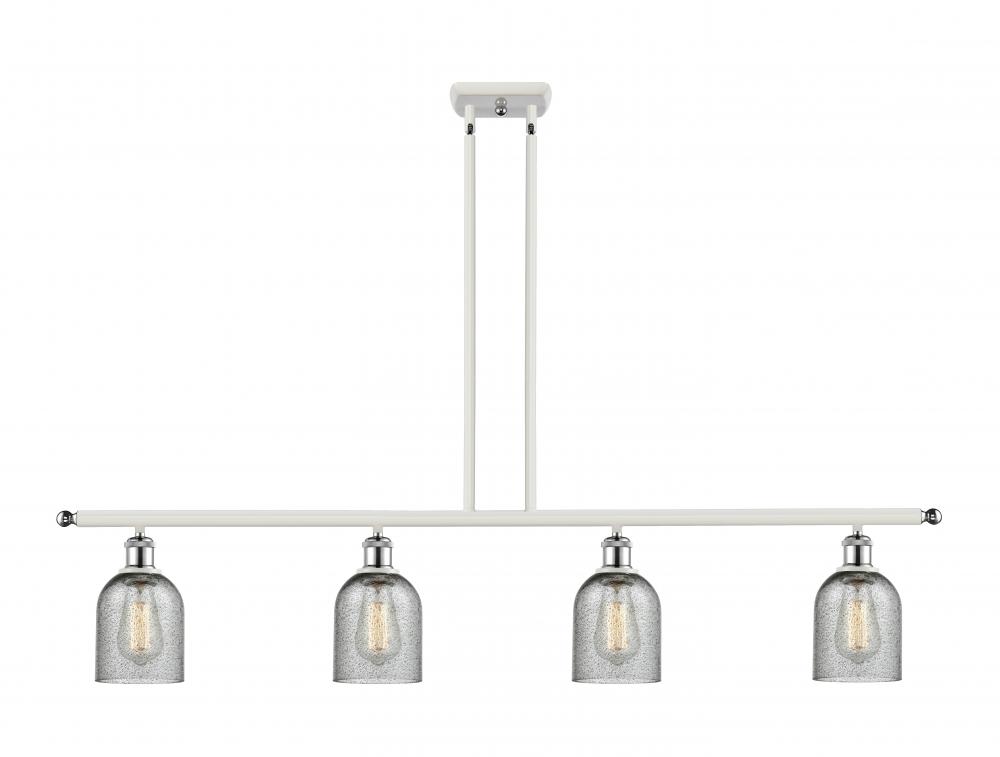 Caledonia - 4 Light - 48 inch - White Polished Chrome - Stem hung - Island Light