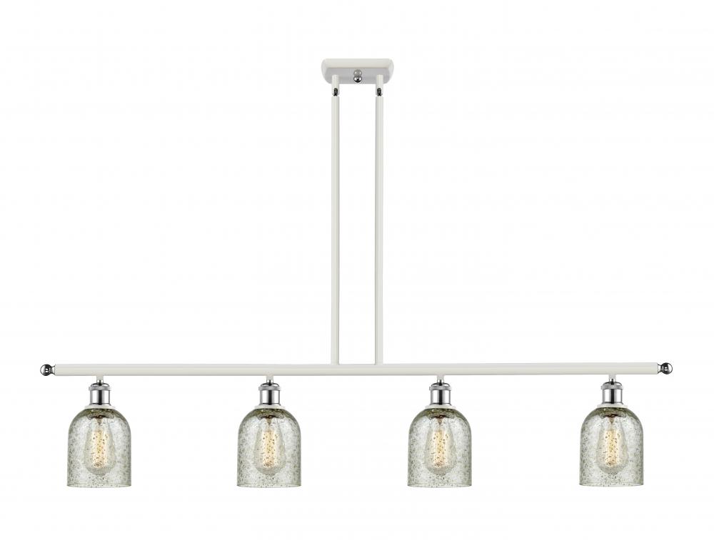 Caledonia - 4 Light - 48 inch - White Polished Chrome - Stem hung - Island Light