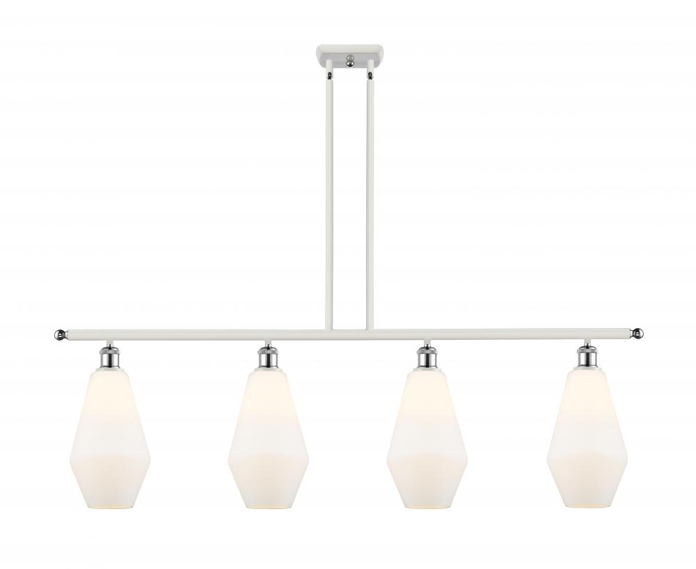 Cindyrella - 4 Light - 48 inch - White Polished Chrome - Stem hung - Island Light