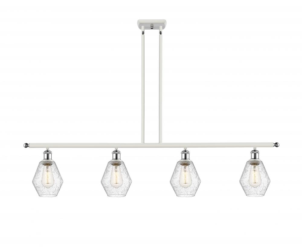 Cindyrella - 4 Light - 48 inch - White Polished Chrome - Stem hung - Island Light