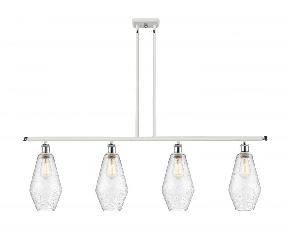 Cindyrella - 4 Light - 48 inch - White Polished Chrome - Stem hung - Island Light