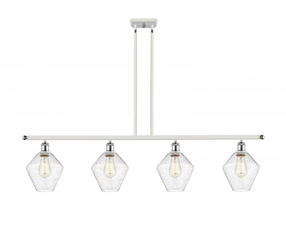 Cindyrella - 4 Light - 48 inch - White Polished Chrome - Stem hung - Island Light