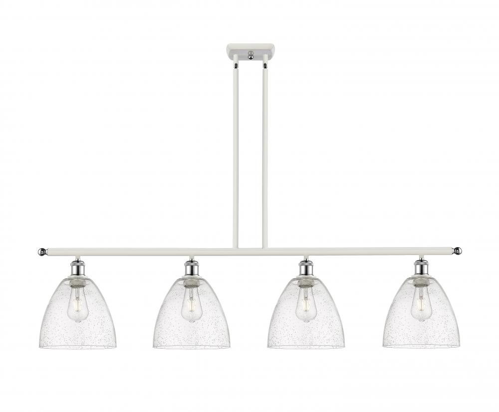 Bristol - 4 Light - 48 inch - White Polished Chrome - Stem hung - Island Light