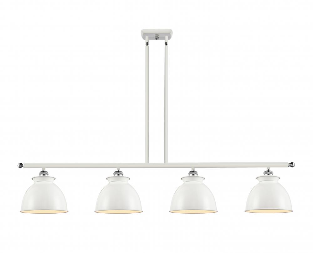 Adirondack - 4 Light - 48 inch - White Polished Chrome - Stem hung - Island Light