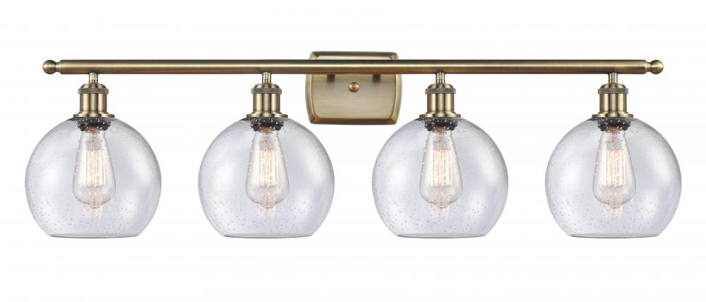 Athens - 4 Light - 38 inch - Antique Brass - Bath Vanity Light