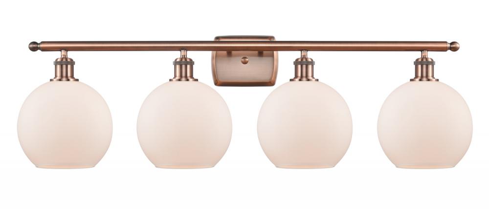 Athens - 4 Light - 38 inch - Antique Copper - Bath Vanity Light
