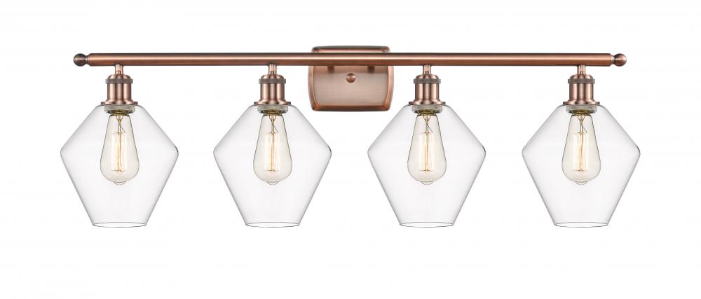 Cindyrella - 4 Light - 38 inch - Antique Copper - Bath Vanity Light