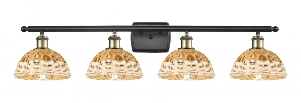 Bristol Natural II - 4 Light - 38 inch - Black Antique Brass - Bath Vanity Light