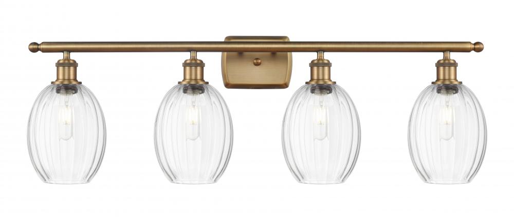 Preston Bulb - 4 Light - 36 inch - Brushed Brass - Bath Vanity Light