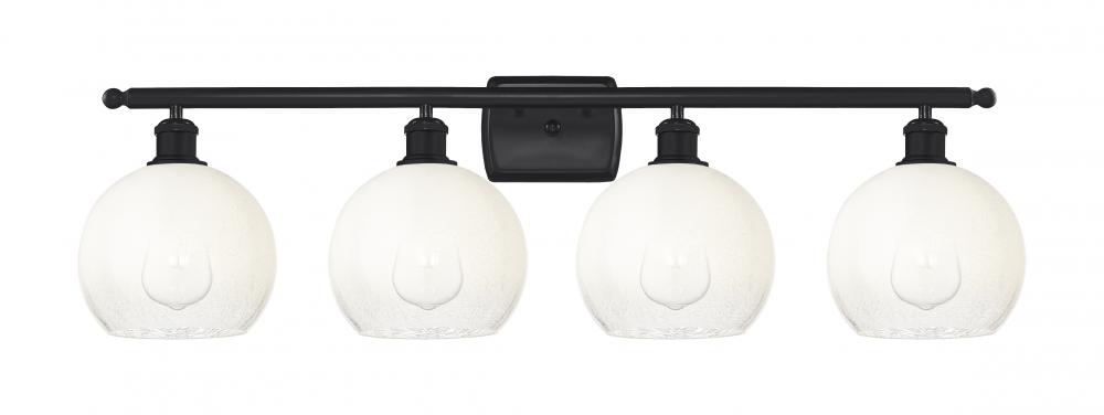 Brookhaven Globe - 4 Light - 38 inch - Matte Black - Bath Vanity Light