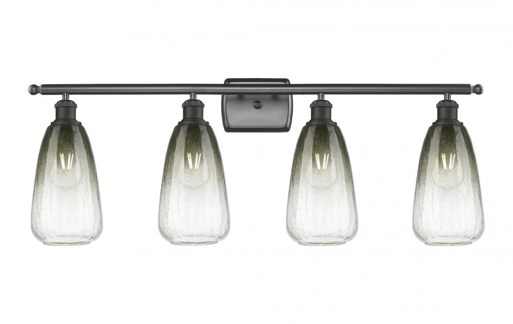 Brookhaven Almond - 4 Light - 36 inch - Oil Rubbed Bronze - Bath Vanity Light