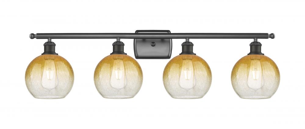 Brookhaven Globe - 4 Light - 38 inch - Oil Rubbed Bronze - Bath Vanity Light