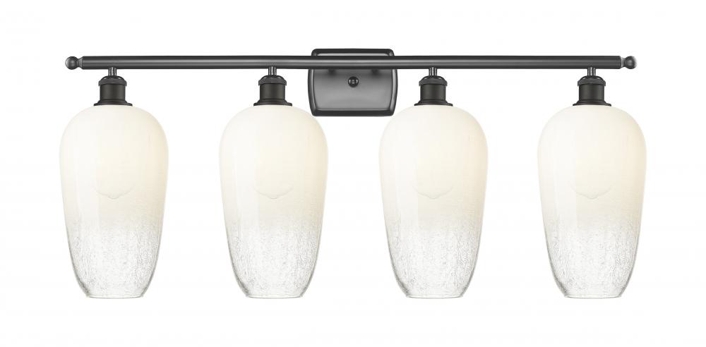 Brookhaven Flute - 4 Light - 37 inch - Oil Rubbed Bronze - Bath Vanity Light