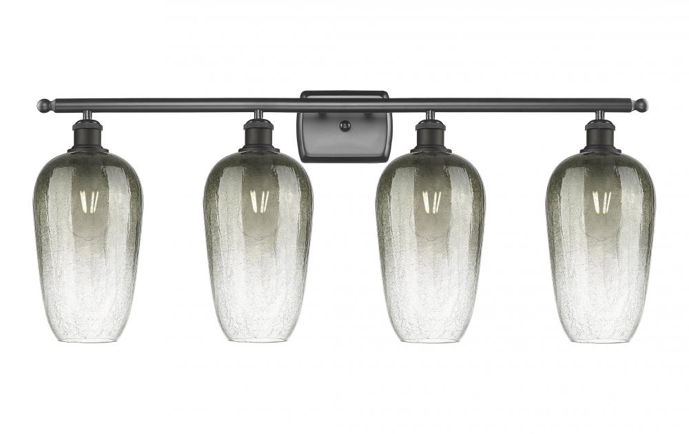 Brookhaven Flute - 4 Light - 37 inch - Oil Rubbed Bronze - Bath Vanity Light