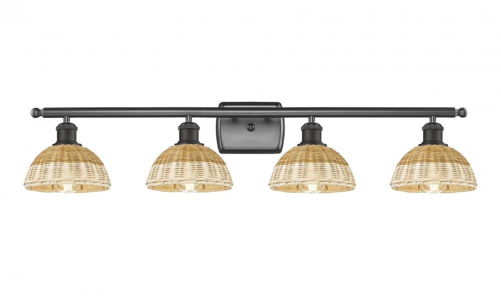 Bristol Natural II - 4 Light - 38 inch - Oil Rubbed Bronze - Bath Vanity Light