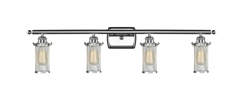 Bleecker - 4 Light - 34 inch - Polished Chrome - Bath Vanity Light