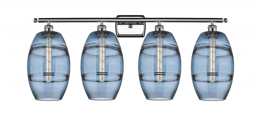 Vaz - 4 Light - 38 inch - Polished Chrome - Bath Vanity Light