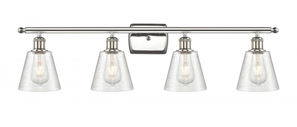 Caton - 4 Light - 35 inch - Polished Nickel - Bath Vanity Light