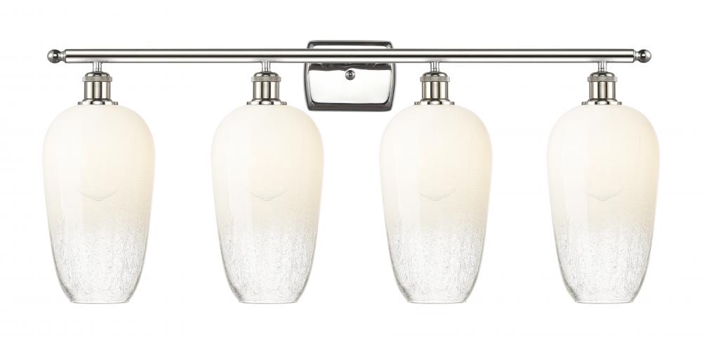 Brookhaven Flute - 4 Light - 37 inch - Polished Nickel - Bath Vanity Light