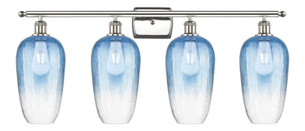 Brookhaven Flute - 4 Light - 37 inch - Polished Nickel - Bath Vanity Light