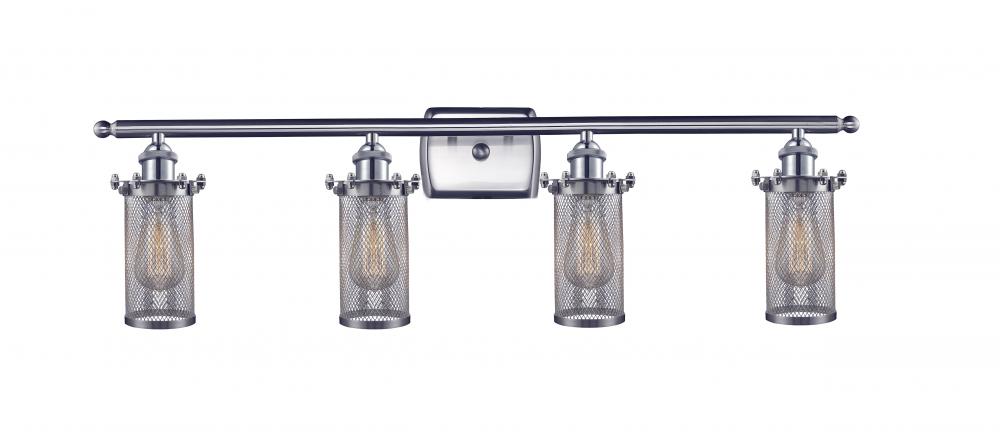 Bleecker - 4 Light - 34 inch - Brushed Satin Nickel - Bath Vanity Light